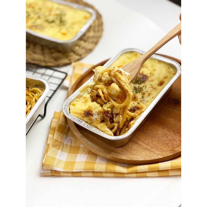 

Spaghetti Brulee Mekataste Personal Size Baked Pasta Halal