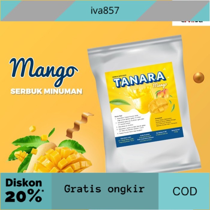 

PROMO Bubuk Mango 1kg - Serbuk Minuman Rasa Buah Mangga - Bandar Powder GRATIS ONGKIR