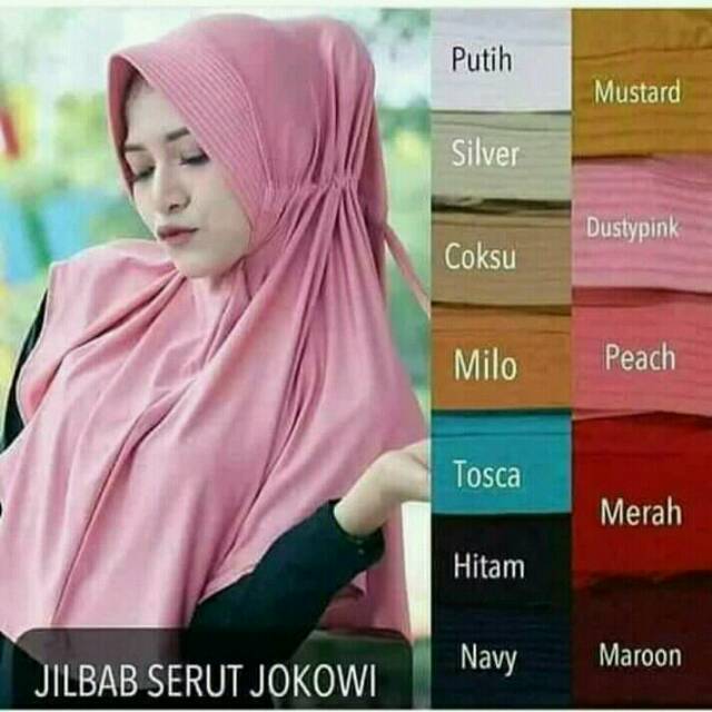 MURAH 1KG=(10pcs) Jibab Serut Murah /Jilbab Lycra Instan Jokowi /ADDIBA SERPOL