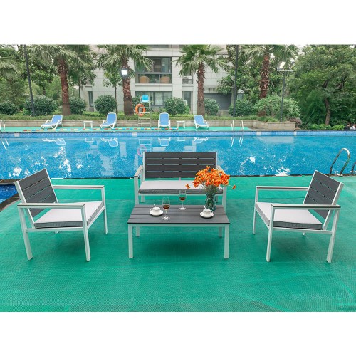 Krisbow Set 4 Pcs Kursi Meja Taman