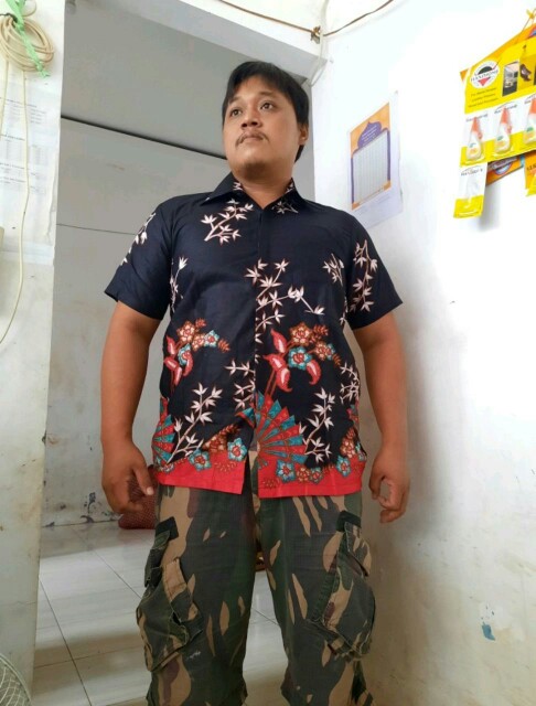 Batik Couple Keluarga Sania Ruffle Ori Ndoro Jowi Dnt Motif Sakura Merah Termurah Shopee