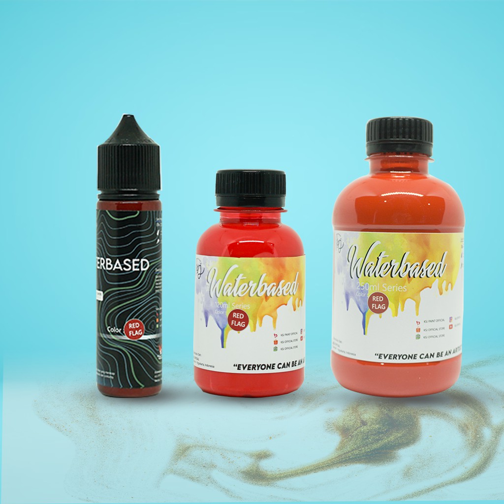 Cat Sepatu KSJ Canvas X Suede Waterbased ( Pelengkap Pembersih Sepatu / Shoe Cleaner )-RED FLAG