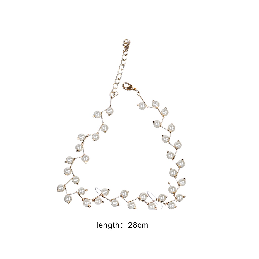 Hu Hu Hu Hu Hu Alat Bantu Pasang Kacamata♡ Kalung Choker Wanita Dengan Liontin Mutiara Imitasi Untuk Pesta Pernikahan