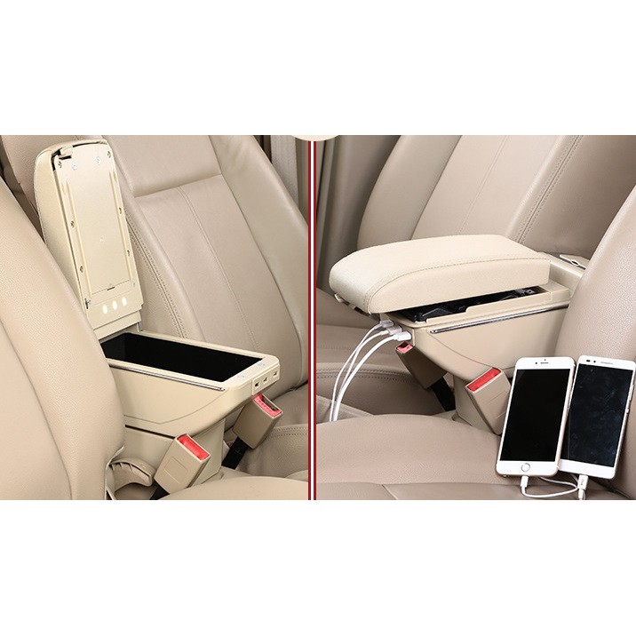 Armrest Box Kotak Alas Lengan ALL NEW SUZUKI ERTIGA MAZDA VX-1 dual stack 7 Port USB Charger