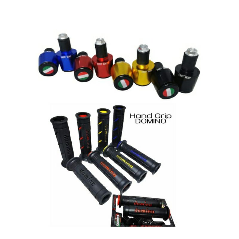 Sepaket hanfat handgrip grip + jalu stang italy motor beat vario mio scoopy vixion satria fu cb150r 