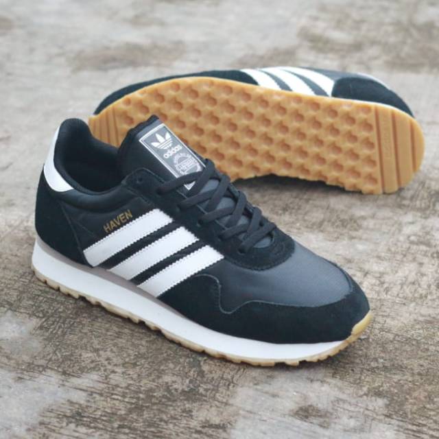 adidas haven leather black