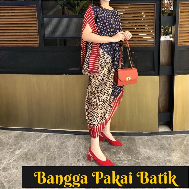 New Pakaian Baju Pesta Atasan Wanita Dress Kaftan batik Kondangan Premium Baju Batik Wanita Allsize 