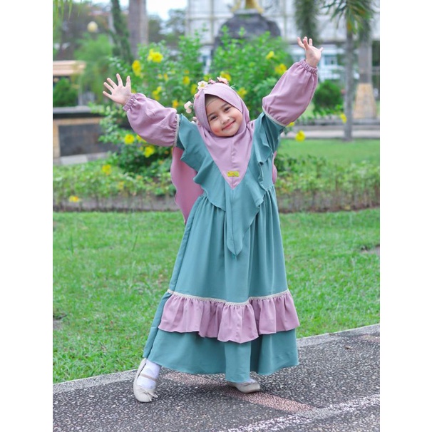 Gamis Syari Syakila By Victory / Gamis syari anak terbaru / Gamis syari syakila