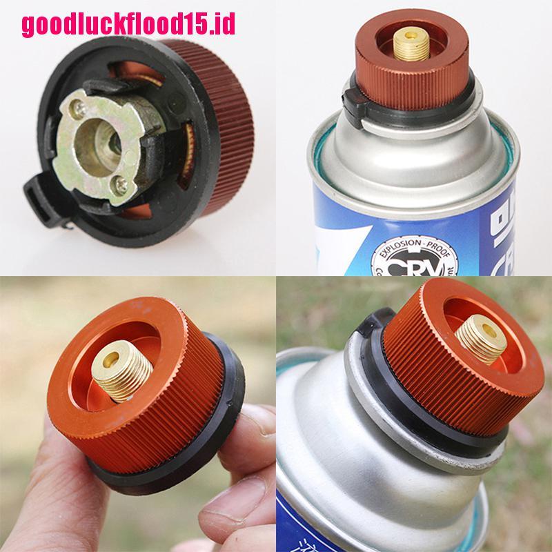 (LUCKID) Adapter Konektor Kompor Gas Tipe Split Untuk Camping / Hiking / Outdoor