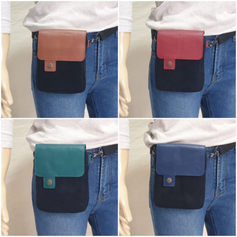 sling bag waist bag pria wanita