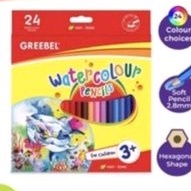 Greebel pensil warna 8024 water colour panjang 24warna