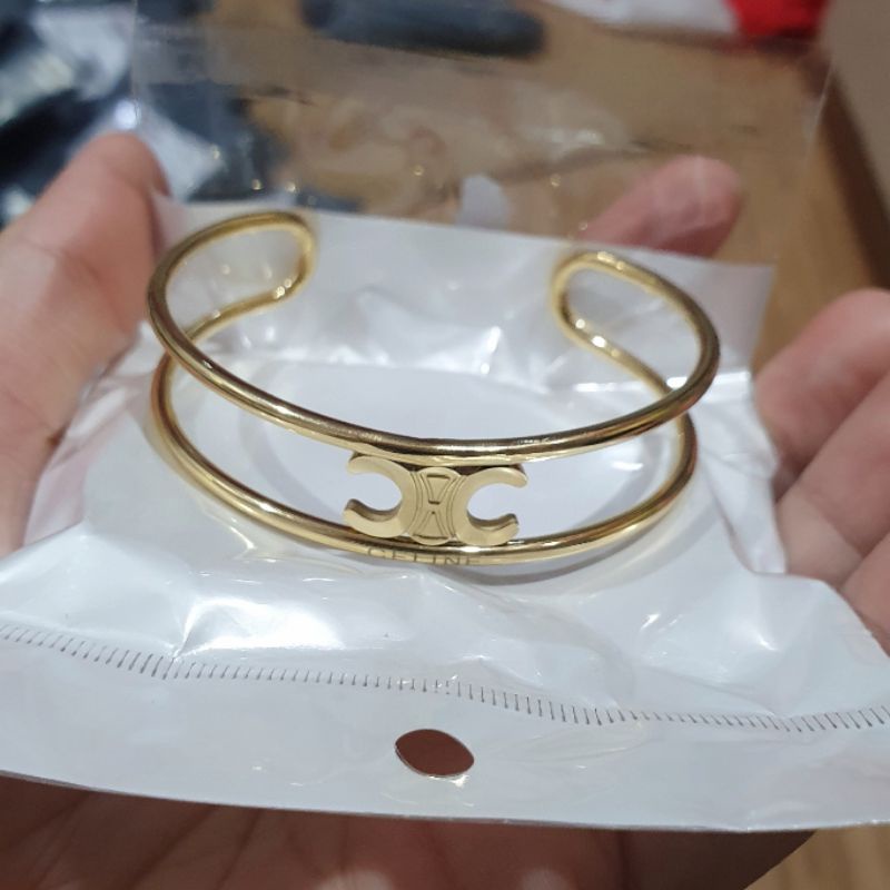 Gelang Titanium Asli Gold Premium Quality Anti karat anti alergi Bracelet Stainless Steel at117