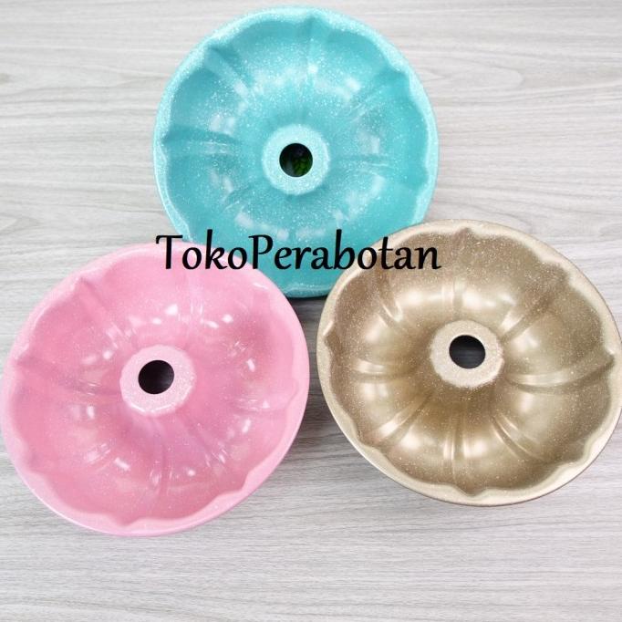 

BISA BAYAR DITEMPAT Loyang Bolu Tulban Bundar Anti Lengket / Cake / Pudding / Bundt Pan BERMUTU Kode 1422