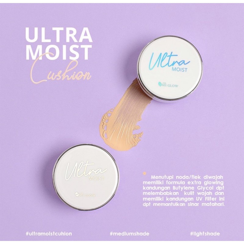 Moist cushion ms glow / cushion msglow original / ultra moist cushion msglow ori / cc