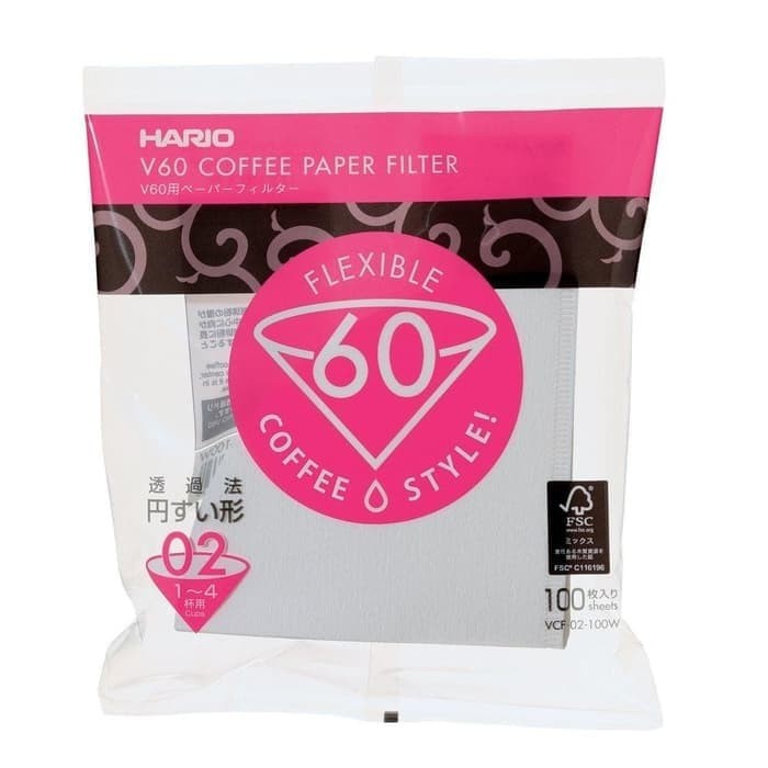 

Saringan Kopi Hario V60 Coffee Paper Filter VCF-02-100W