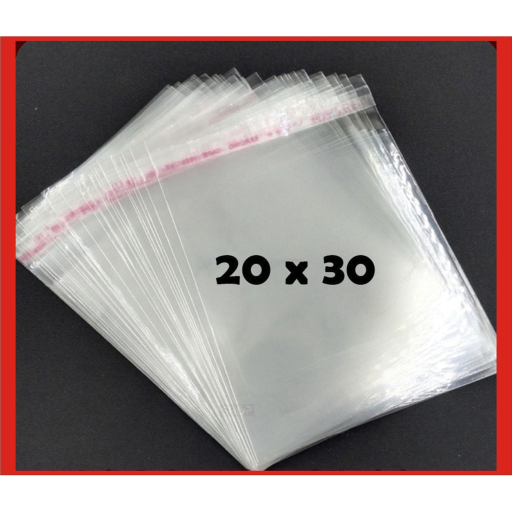 

Plastik Bening Kaca Opp Lem 20x30+3(100 Pcs)