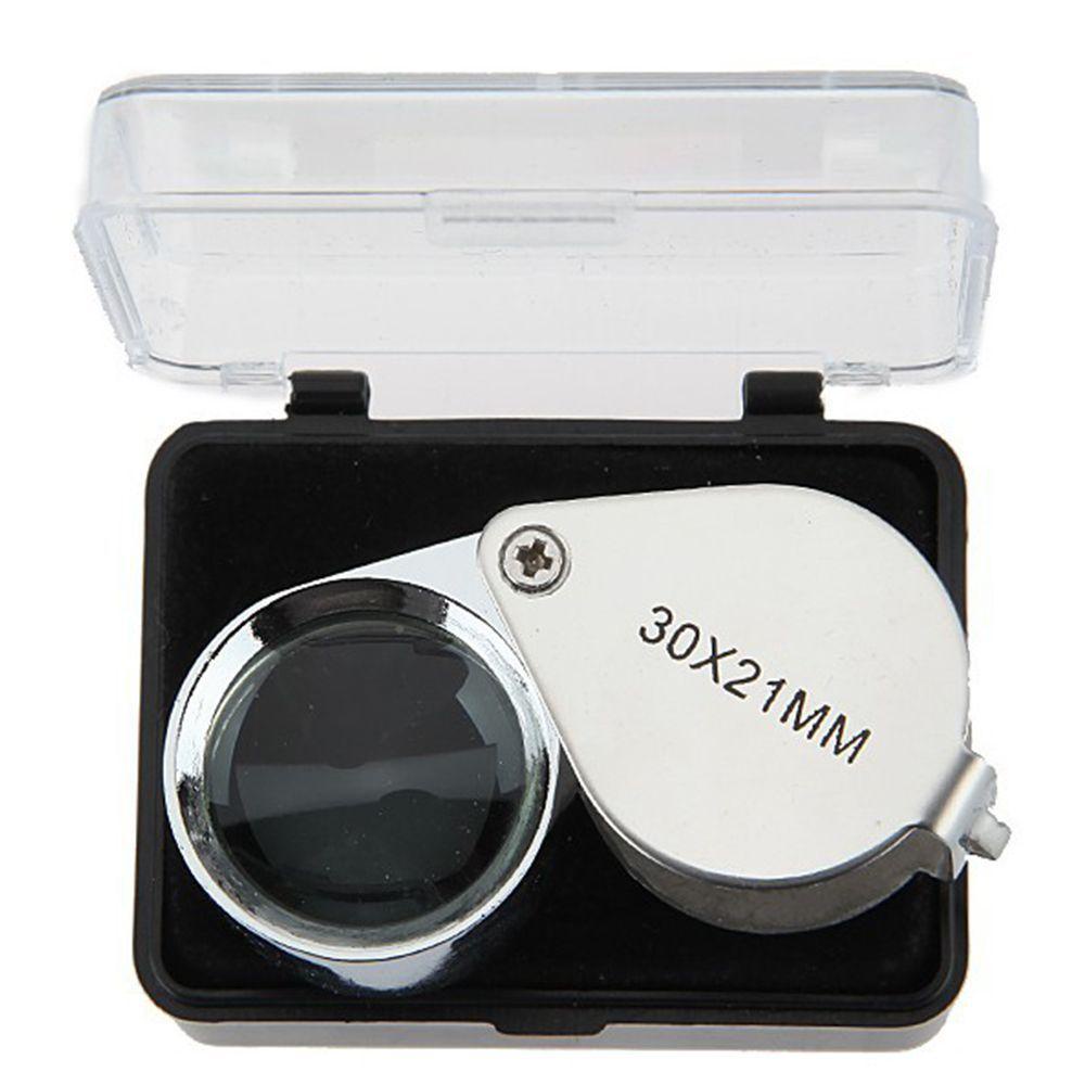 Lanfy Eye Loupe New 30x21mm Mudah Digunakan Loop Eye 30X Kaca Glass Diamond Magnifier Perhiasan