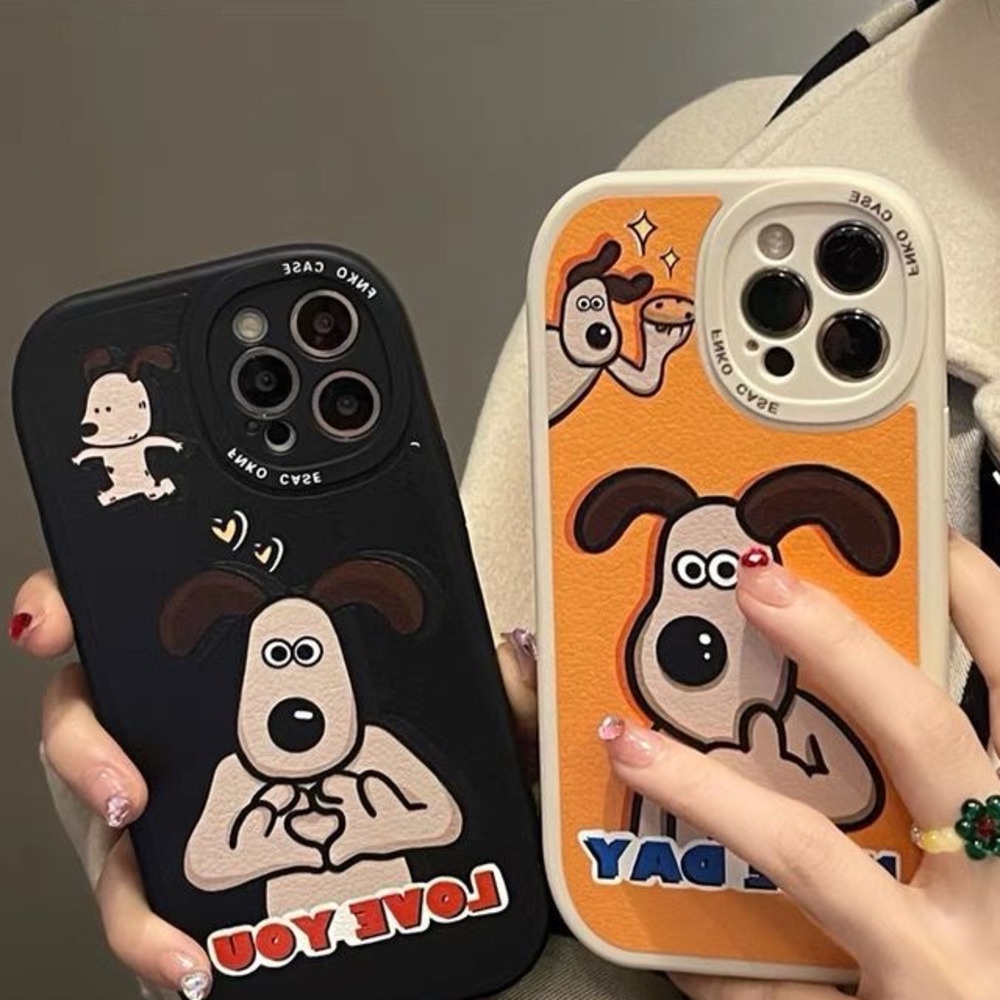 Case Desain Kamera Bulat Motif Anjing Untuk IPhone 12 13 11 Pro Max X Xs Max Xr 7 8 Plus Has9