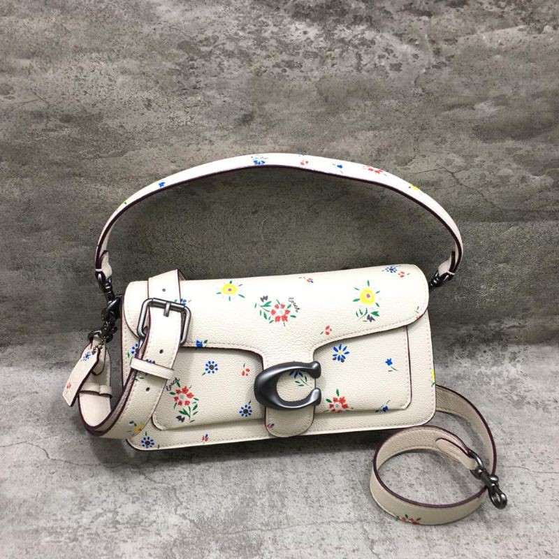 Coach Tabby Floral-Print Leather Shoulder Bag