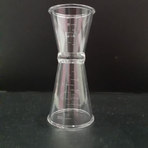 (C071) Jigger Acrylic Plastik Transparant 20/40ml Measuring Cup Gelas Ukur 20 40 cc 20/40cc plastic