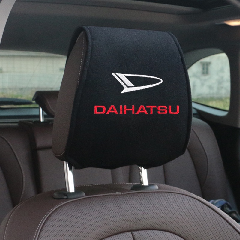 Bantal Leher Sandaran Kepala Mobil Untuk Daihatsu D-base D-R PICO Emblems