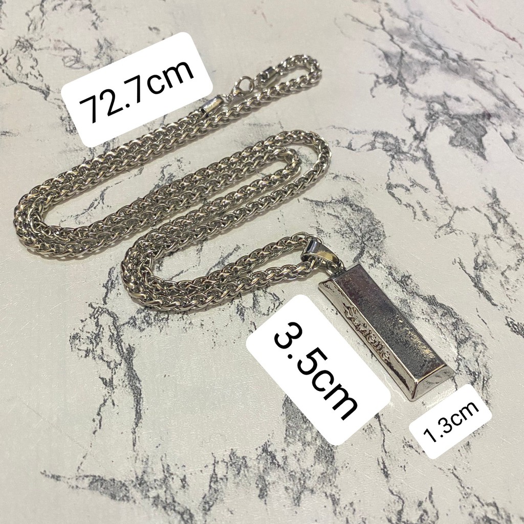 Kalung Supreme Silver / Supreme Necklace Kalung Pria Aksesoris Kalung