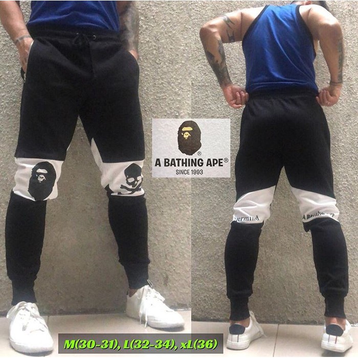 Promo Celana Jogger Bape Mastermind Black List Series Berkualitas