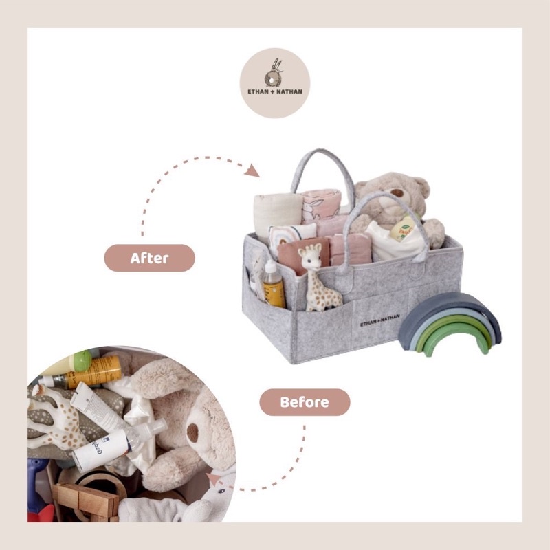 Ethan Nathan Caddy Diaper Organizer Bag Tas Popok Bayi