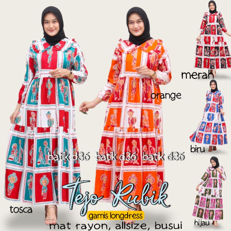 Gamis menyusui murah rayon halus adem wanita busui friendly ibu motif susun karakter tejo remaja motif polos muslim  baju tidur batik panjang santai kekinian harian rumah tidur keren fashion modis Fesyen high quality bumil kekinian modern terkini lebaran