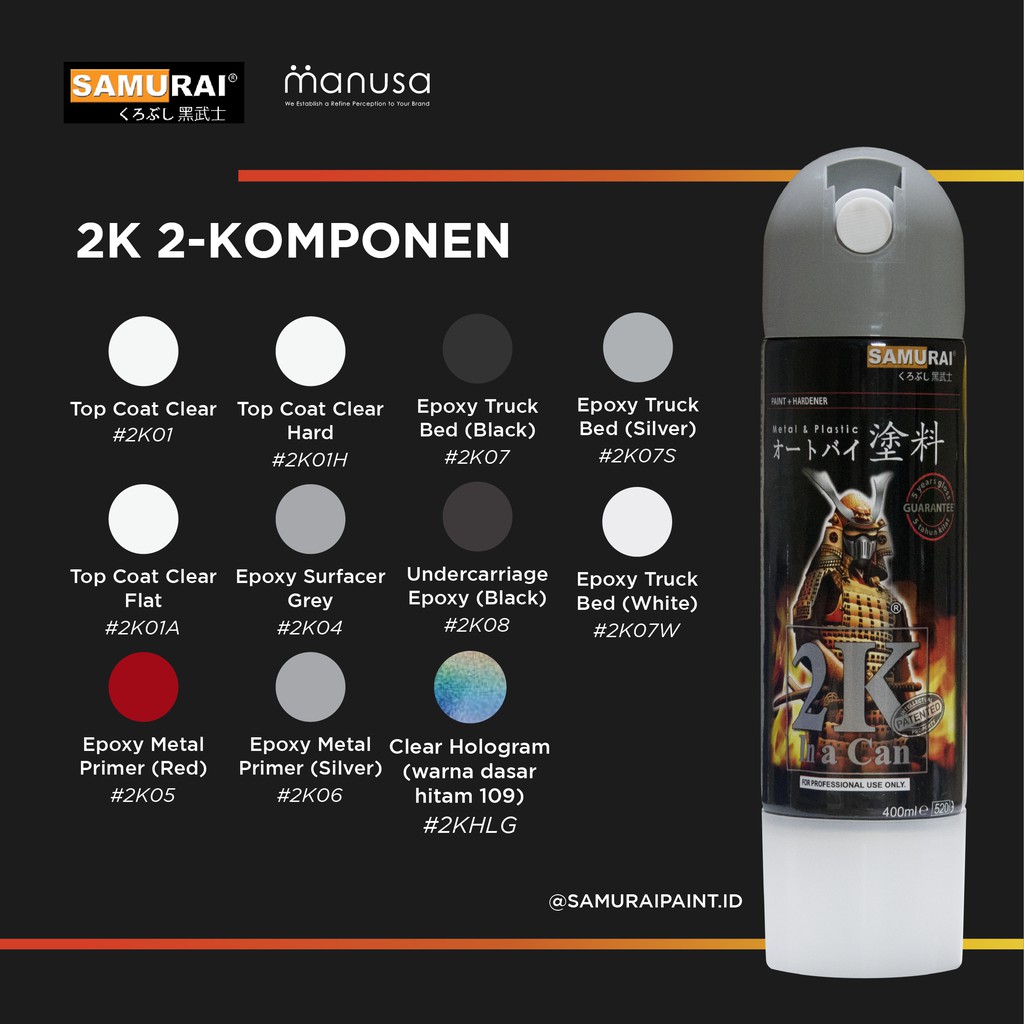 Alternatif  2K-omponen 400ml Samurai Paint