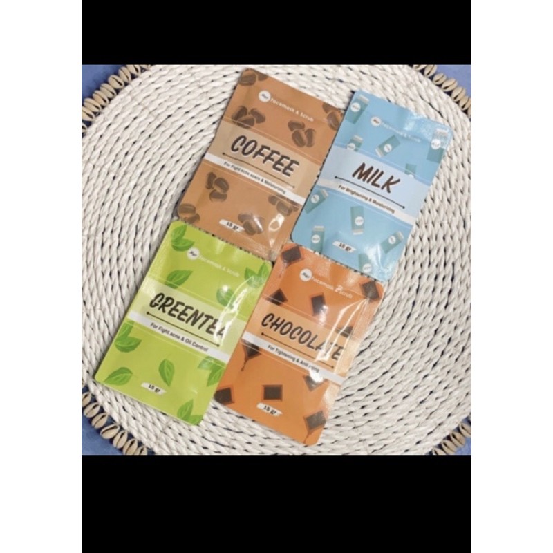 MASKER ORGANIK OAT SCRUB DAN MASKER