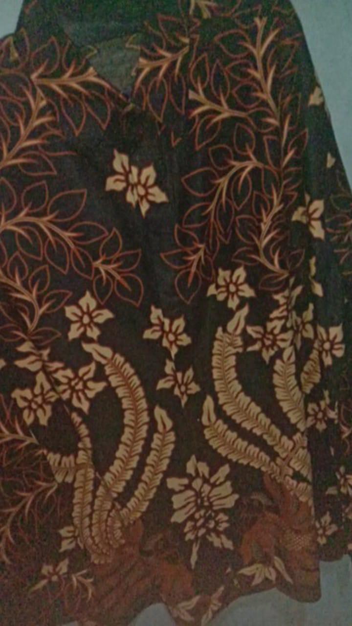 Batik Couple Notoarto Batik Ipnu-ippnu Kemeja Pria Sogan Lawasan Manuk Kembar Katun Cap Solo Baru