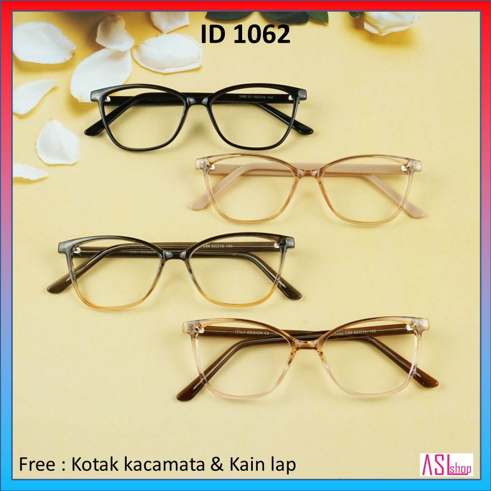 FRAME KACAMATA MINUS (ID 1062) + LENSA BLUERAY DAN PHOTOCROMIC