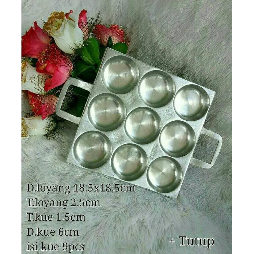 BARANG MURAH CETAKAN MARTABAK MINI 9 LUBANG / KUE CUBIT (LOYANG, TEFLON ,TEPLON ) KEKINIAN