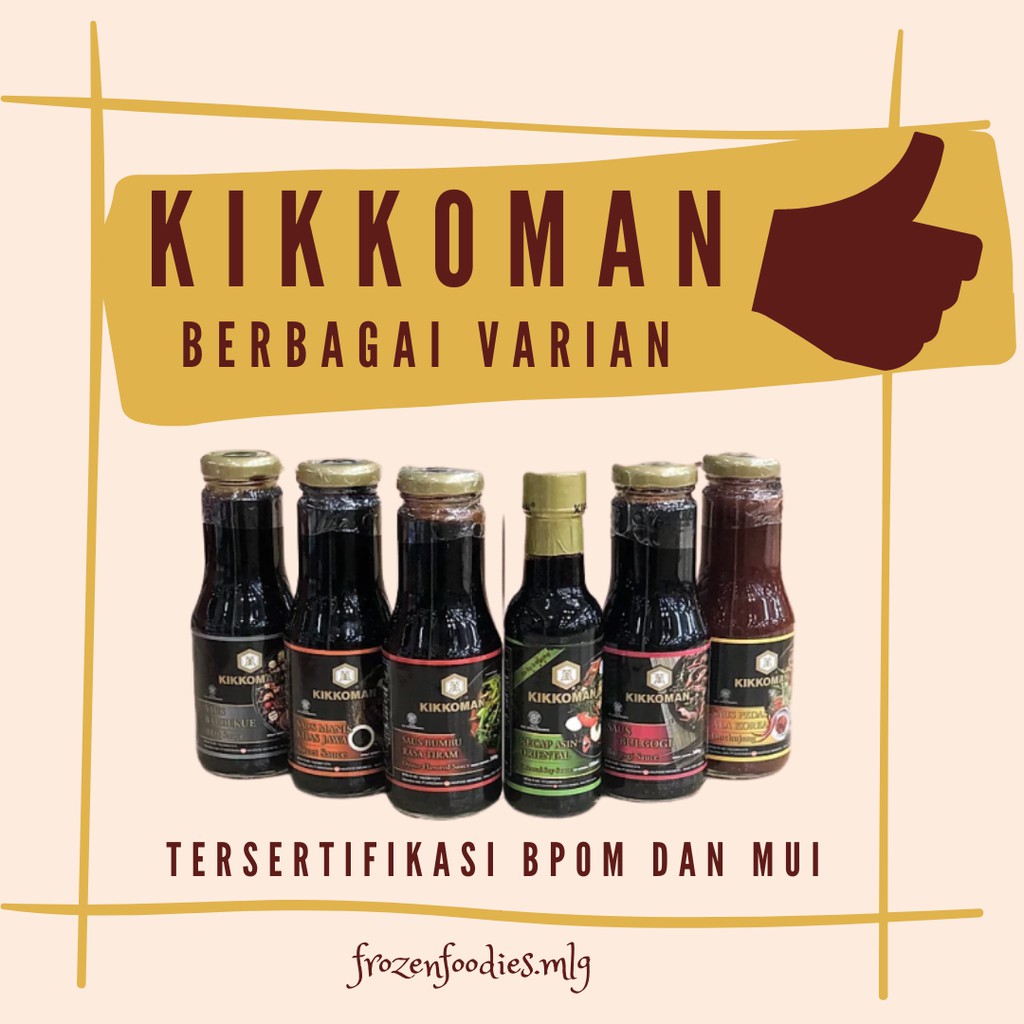 

Kikkoman Kecap Asin, Gochujang dan Sambal All Varian Halal - Ready Malang