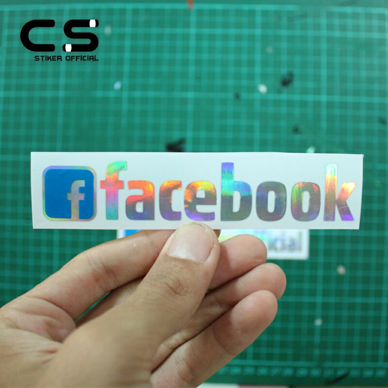 

stiker hologram facebok request nama sendiri