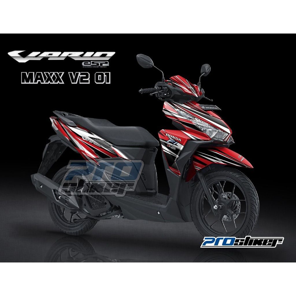 Striping Vario 150 Desain Grafis MAXX V1 Modifikasi Full Prostiker