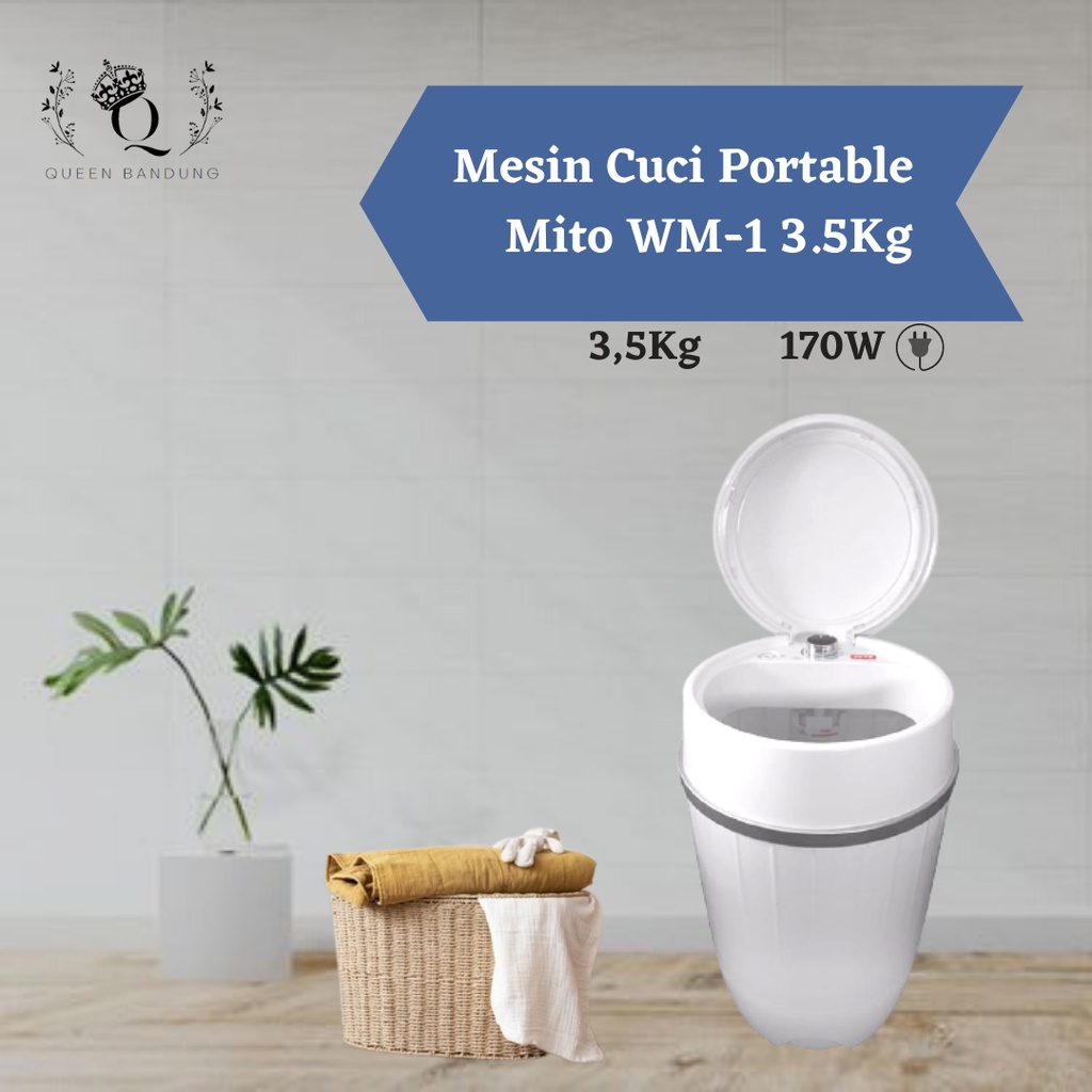 Mesin Cuci Portable Mito WM1 3.5Kg