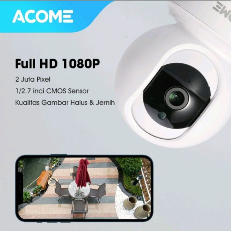 Kamera CCTV ACOME APC03 Camera Audio FULL HD 1080P No Blind Spot 2 Arah Original Garansi