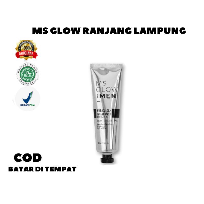 MS GLOW FACIAL WASH MEN / FACIAL WASH MS GLOW / SABUN WAJAH MS GLOW MEN