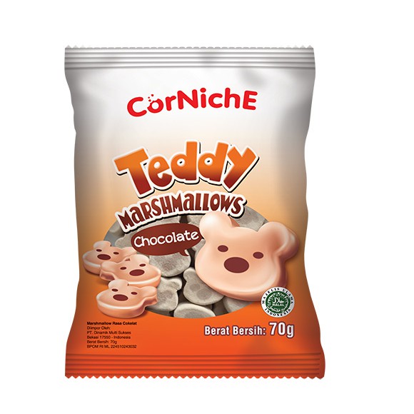 

Corniche Teddy Marshmallows Chocolate - 70 gr