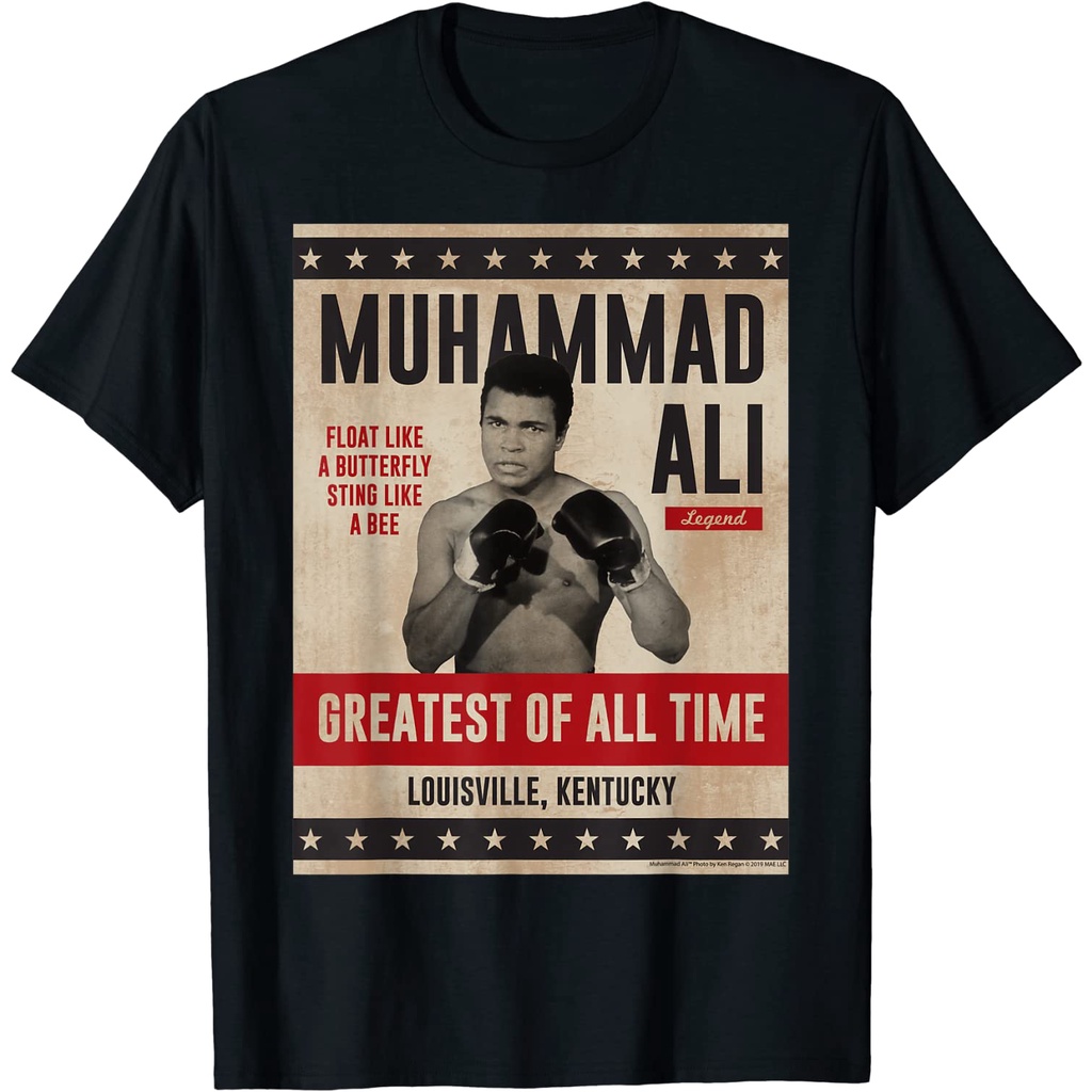 Baju Dewasa Muhammad Ali - Ali Poster T-Shirt Fashion Pakaian Atasan Kaos Laki Pria Wanita Model Ter