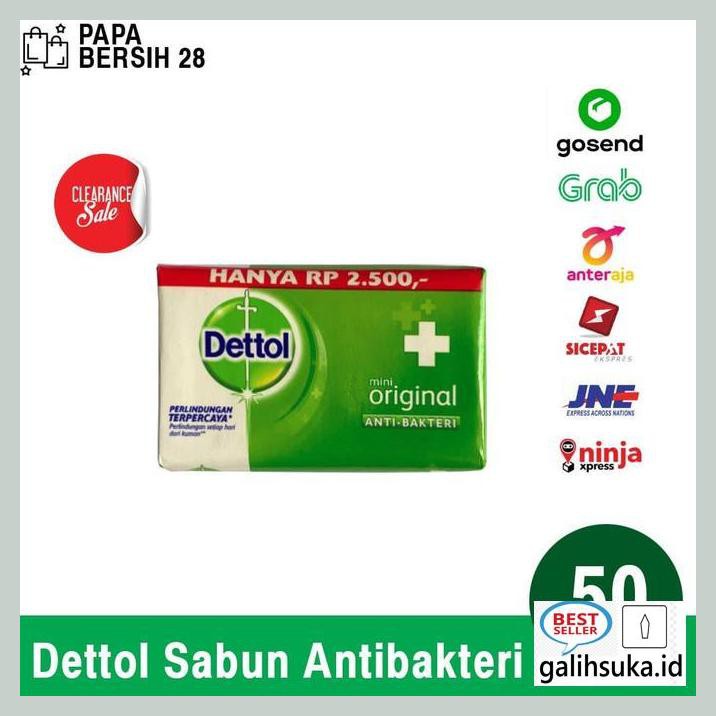 R6Y67R68- Sabun Mandi Batang Dettol Original 50 Gram Exp Okt 2020 Q34Qt5E7-