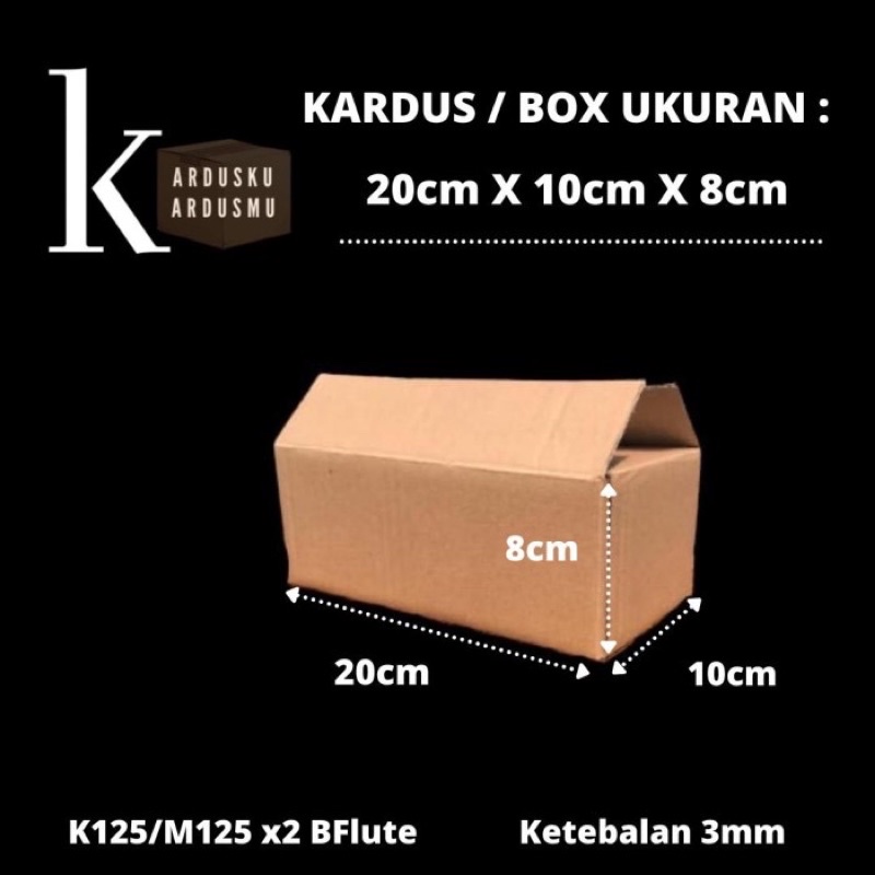 

KARDUS POLOS / KARTON BOX UK 20x10x8cm