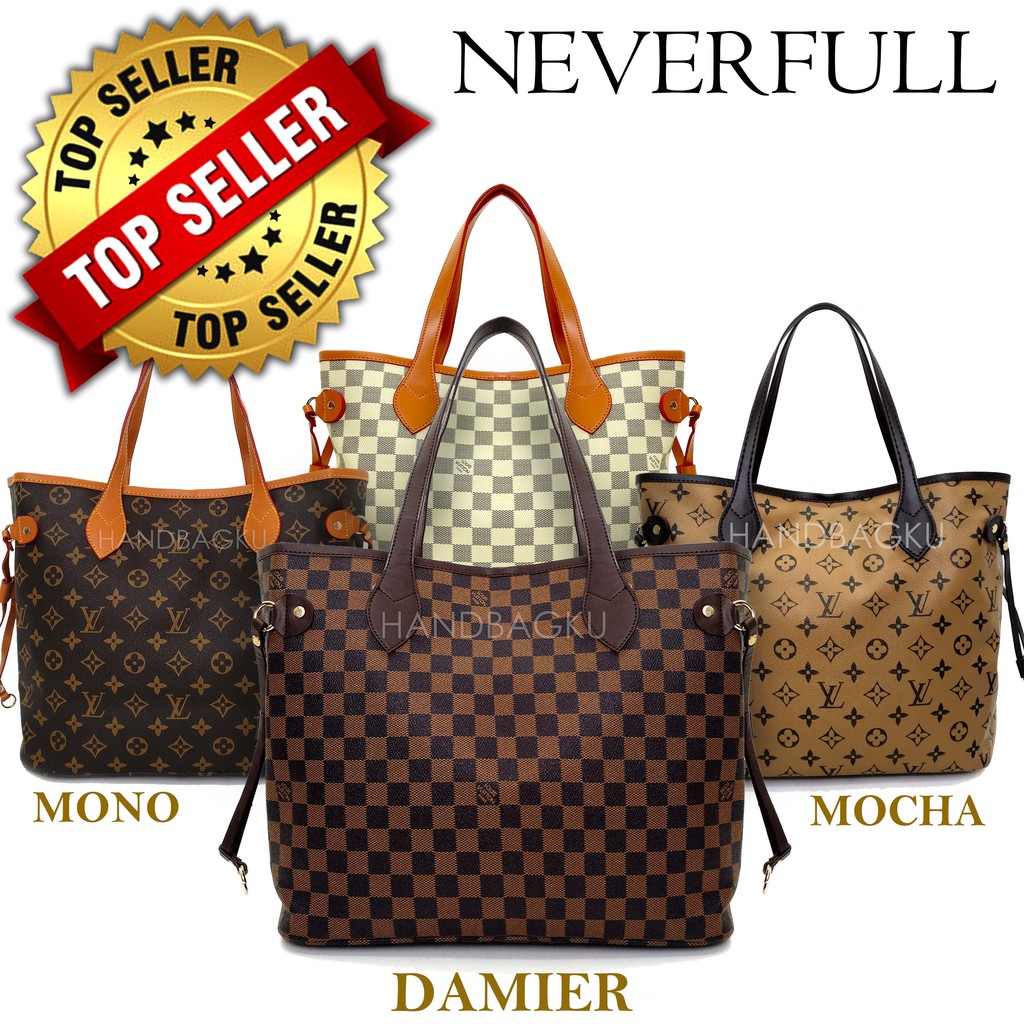 HANDBAGKU iTASi LV NEVERFULL DAMIER GROSIR fashion iwanitai 