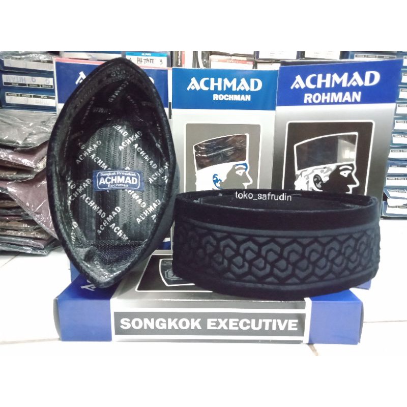 PECI HITAM MOTIF LASER SONGKOK HITAM MOTIF LASER