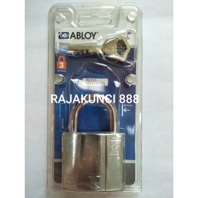 Gembok ABLOY 330C/25 Gembok anti cairan kimia dan anti potong