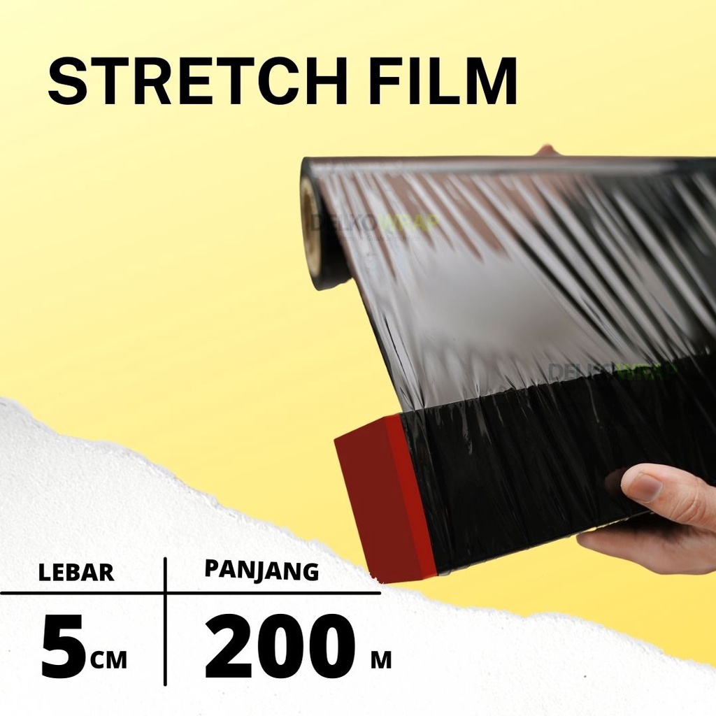 

PLASTIK WRAP WRAPPING - STRETCH FILM HITAM 5X200