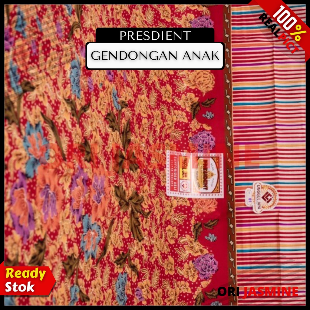 Jarik gendong bayi President gendongan bayi selendang cukin bayi  anak batik unggul jaya