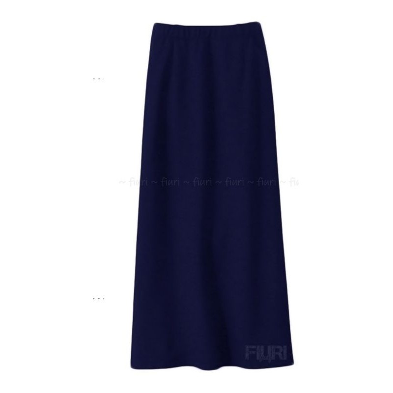 ROK A ROK KANTOR MURAH OFFICE SKRIT ROK KERJA JUMBO M L XL XXL L3 L4 L5-Navy